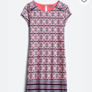 Market & Spruce Coral and Navy Floral Dress